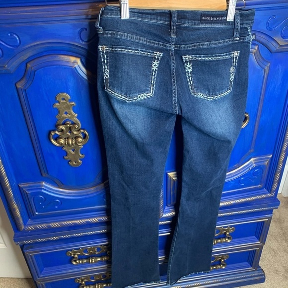 Rock & Republic LowRise Stretch Jeans Kasandra Sz4 - Picture 2 of 3